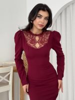 Port Dantel Detay Elbise