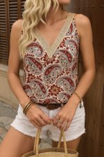 Kadın Askılı V Yaka Dantelli Süprem Bluz - Görsel 3