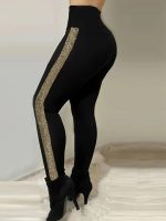 Kadın Yüksek Bel Yan şerit Detaylı Dalgıç Tayt - Görsel 3