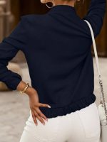 Kadın Uzun Kollu önden Fermuarlı Modal Ceket - Görsel 3