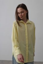 Uzun Kol Gömlek - Sarı - Görsel 3