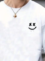 Erkek Kısa Kollu Bisiklet Yaka Baskılı Süprem Bluz - Görsel 2