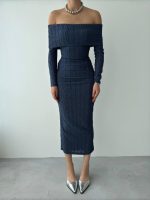 Ovieda Madonna Yaka Elbise - Görsel 2