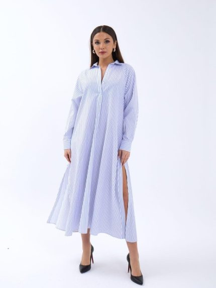 5857 ELBİSE-WASHİNGTON ÇİZGİLİ