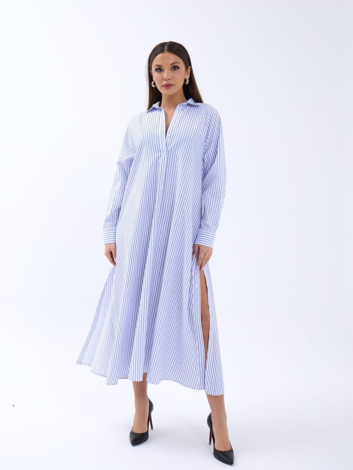 d40af4ed18d274a41809 5857 ELBİSE-WASHİNGTON ÇİZGİLİ - Görsel 1