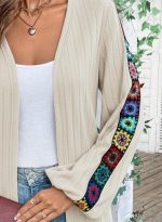 Kadın Uzun Kollu önü Açık şardonlu Kaşkorse Ceket - Görsel 2