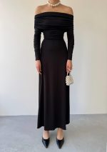 Uras Straplez Elbise - Görsel 3