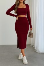 Kadın Kaşkorse Kumaş İkili Takım - Görsel 3