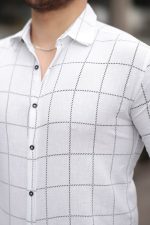 Erkek Kare Desenli Gömlek - Görsel 2