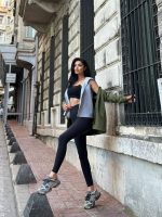 Kadın Ek Parça Kapüşon Kol Arma Detay Gabardin Ceket