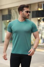 Erkek Bisiklet Yaka Basic Kısa Kollu Tişört