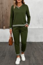 Kadın Uzun Kollu Ribana Detay Viskon Iki Iplik Ikili Takım - Görsel 2