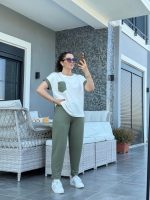 Kadın Kristal Kumaş Garnili Cep Detaylı Ikili Takım - Görsel 2