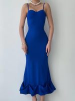 Dominic Eteği Büzgülü Midi Boy Elbise - Görsel 3