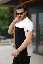 Erkek Parçalı Renk Kısa Kollu Tişört - Görsel 2