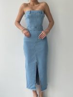 Sonic Straplez Elbise - Görsel 2