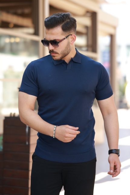 Erkek Hemşire Yaka Kısa Kollu Tişört