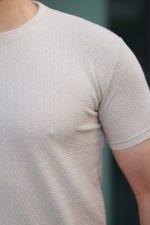 Erkek Kısa Kollu Zigzag Desenli T-shirt - Görsel 2