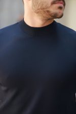 Erkek Yarım Balıkçı Yaka Kısa Kollu Tişört - Görsel 3