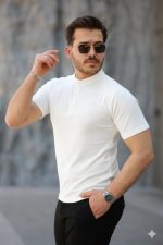 Erkek Kısa Kollu Hakim Yaka önü Düğmeli Viskon Bluz - Görsel 2