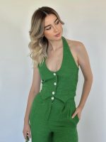 Yeşil Yelek Ve Pantolon Takım - Görsel 3