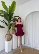 Peyda Straplez Elbise - Görsel 3