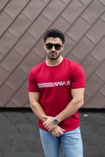 Erkek Kısa Kollu Nasa Baskı Basic Erkek T-shirt - Görsel 2