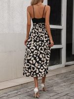 Kadın Ip Askılı Kruvaze Yakalı üst Janjan Alt Süprem Elbise - Görsel 3