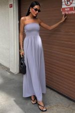 Göğsü Gipeli Straplez Elbise 2878 - Görsel 3