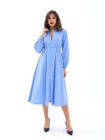 6966 ELBİSE-KOYU MAVİ - Görsel 2