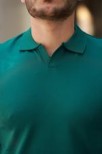 Erkek Hemşire Yaka Kısa Kollu Tişört - Görsel 3