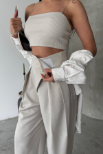 TASARIM PANTOLON - Bej - Görsel 3