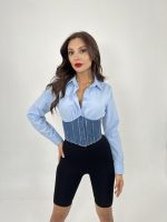 6963 GÖMLEK-MAVİ - Görsel 2