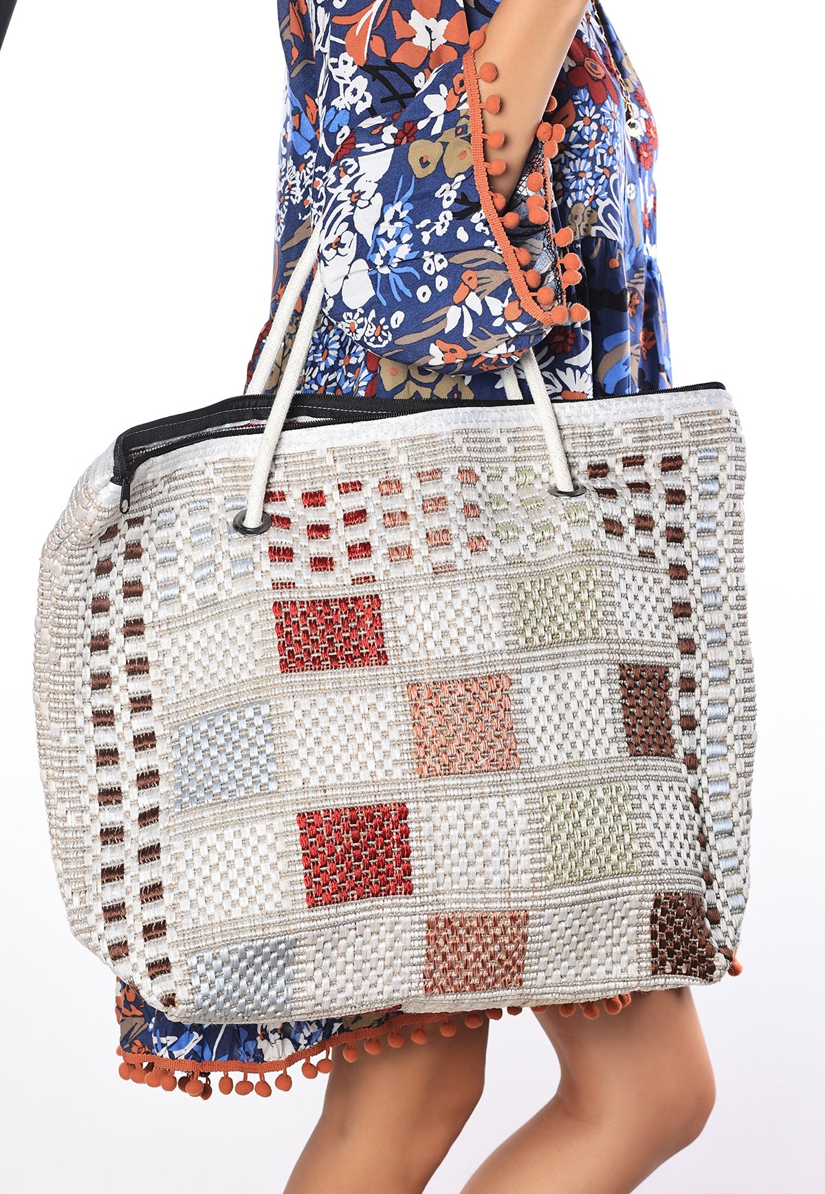 pro_erb165815973262d582748bf58 Ajda Renkli Plaj Çantası - Görsel 1