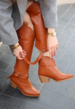 Milla Taba Cilt Tak Çıkar Topuklu Bot Ve Çizme - Görsel 4