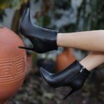 Blan Siyah Cilt Topuklu Bot - Görsel 4