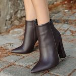 Loora Kahverengi Cilt Topuklu Bot - Görsel 4