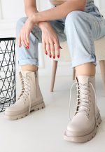 Orge Bej Cilt Bağcıklı Bot - Görsel 2