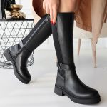 Diona Siyah Cilt Çizme - Görsel 4