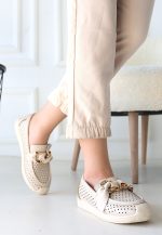 Riwan Bej Cilt Babet Ayakkabı - Görsel 3