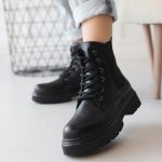 Daum Siyah Cilt Bağcıklı Bot - Görsel 4