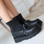 Dewn Siyah Cilt Topuklu Bot - Görsel 4