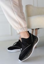 Liney Siyah Rugan Bağcıklı Spor Ayakkabı - Görsel 3