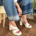 Cica Beyaz Cilt Topuklu Ayakkabı - Görsel 5