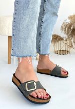 Zooy Yeşil Nubuk Terlik - Görsel 2