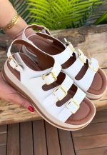 Jatay Beyaz Cilt Sandalet - Görsel 2