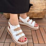 Jatay Beyaz Cilt Sandalet - Görsel 4