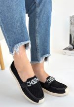 Wata Siyah Triko Babet Ayakkabı - Görsel 3