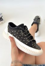 Guji Siyah Kot Bağcıklı Spor Ayakkabı - Görsel 3