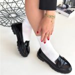 Narli Siyah Rugan Oxford Ayakkabı - Görsel 4